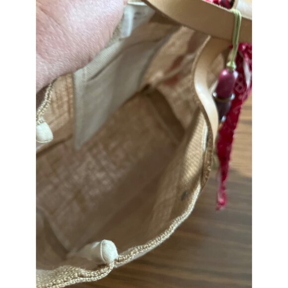 Apolis Global Citizen burlap short double handled bag with Magnolia Waco, TX on - Picture 4 of 9